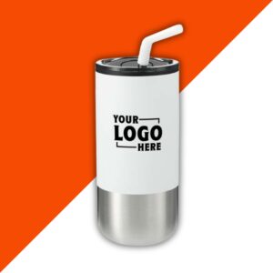 Custom Insulated Tumbler with Straw