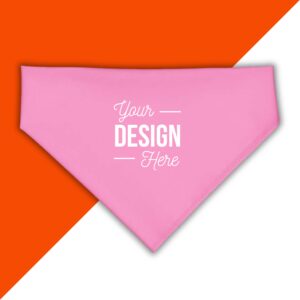 Custom Cotton Pet Bandana with Corner Print