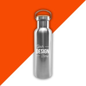 Custom Stainless Steel Bamboo Flask – 600ml